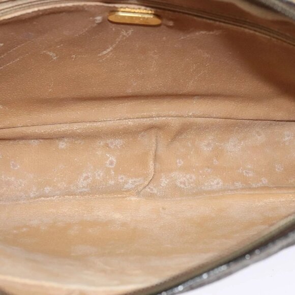 GUCCI GG Plus Supreme Shoulder Bag PVC Beige Gold Auth BA1591 - Picture 14 of 16